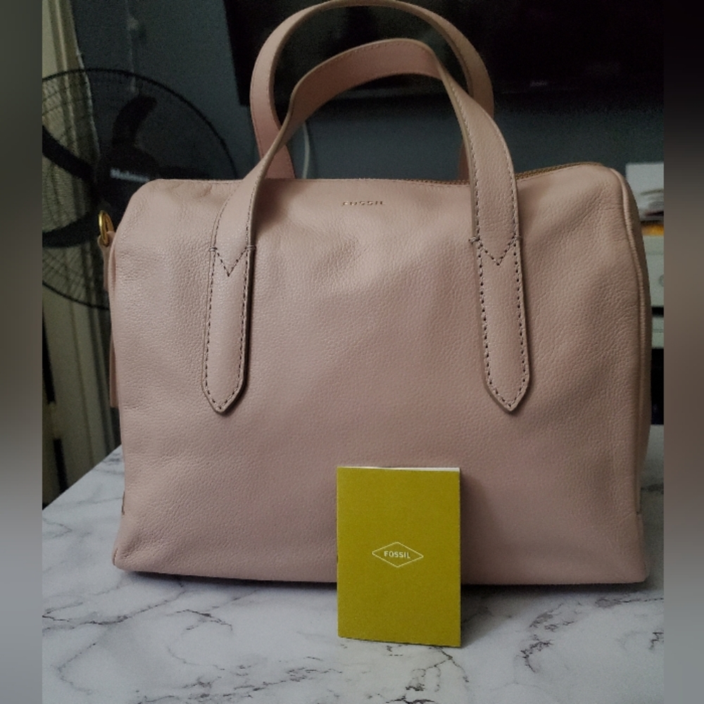 Fossil Sydney Satchel Pink Leather
